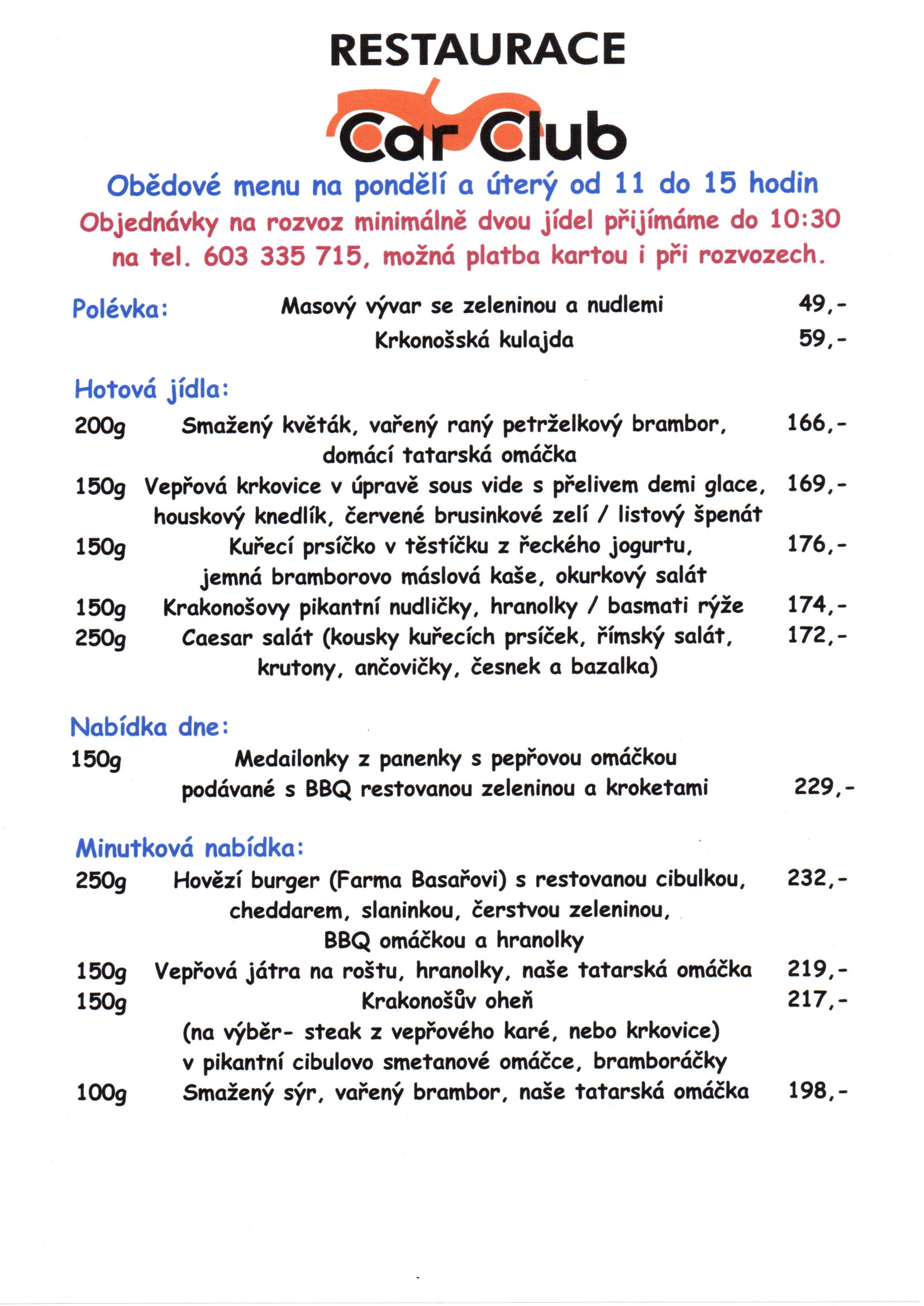 Denni menu