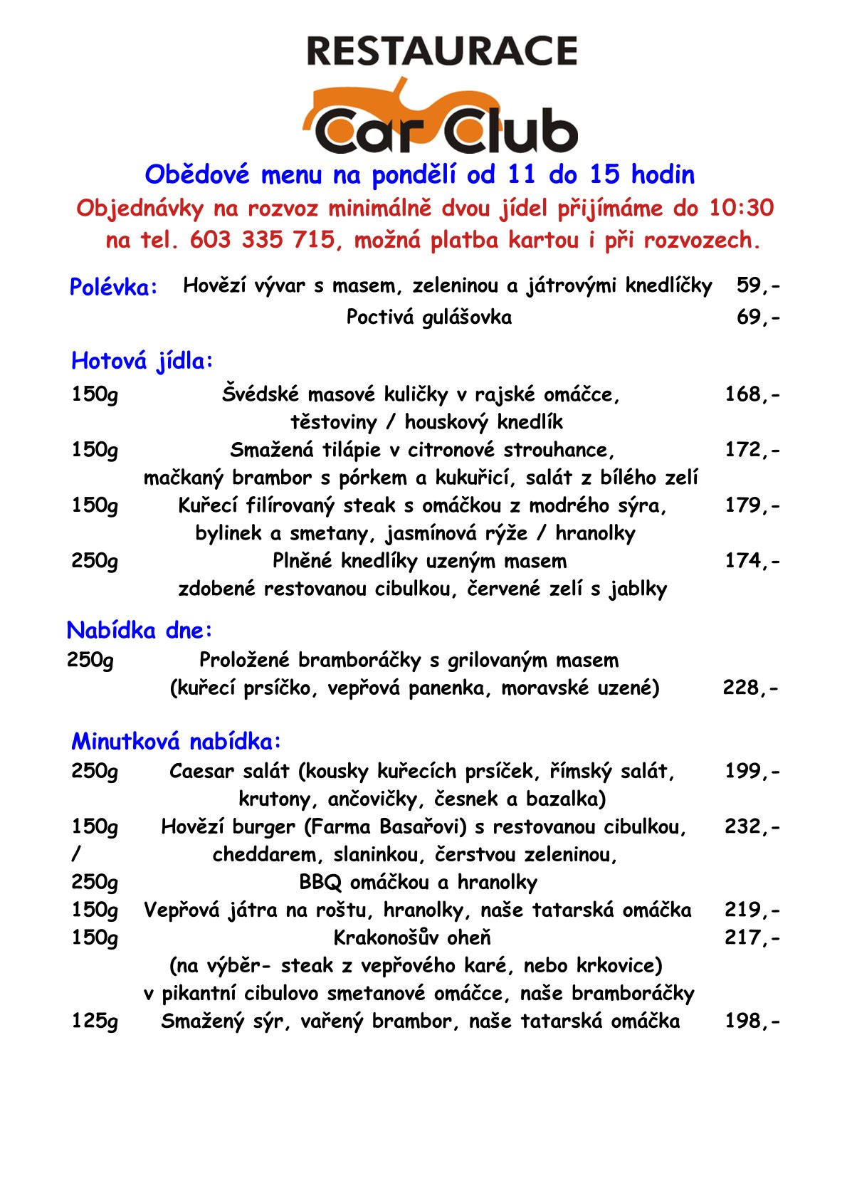 Denni menu