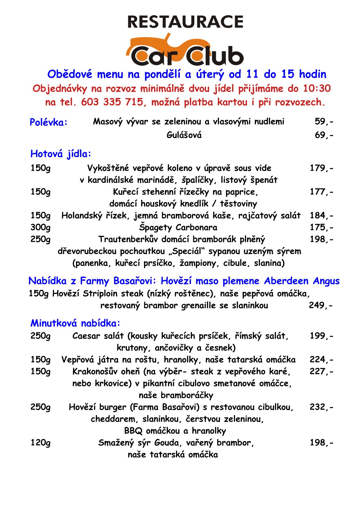 Denni menu